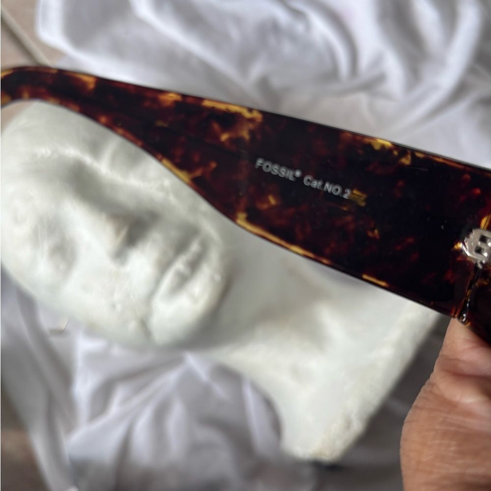 Fossil Sunglasses Reesa Tortoise Frames Crystal R… - image 5